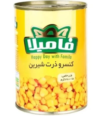 کنسرو ذرت شیرین فامیلا