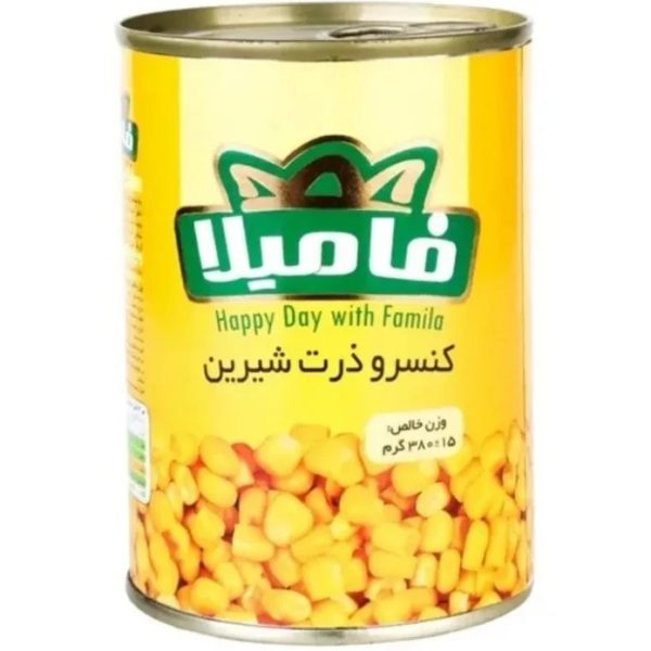 کنسرو ذرت شیرین فامیلا