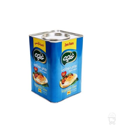 روغن نیمه جامد حلب چهار گوش 5کیلو زیرو ترانس غنچه