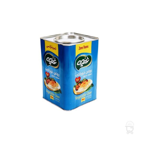 روغن نیمه جامد حلب چهار گوش 5کیلو زیرو ترانس غنچه