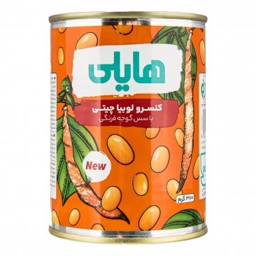 کنسرو لوبیا چیتی با سس گوجه فرنگی 380 گ هایلی